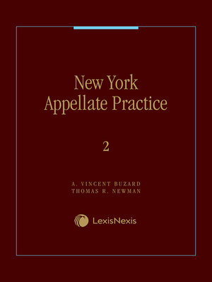 cover image of New York Appellate Practice